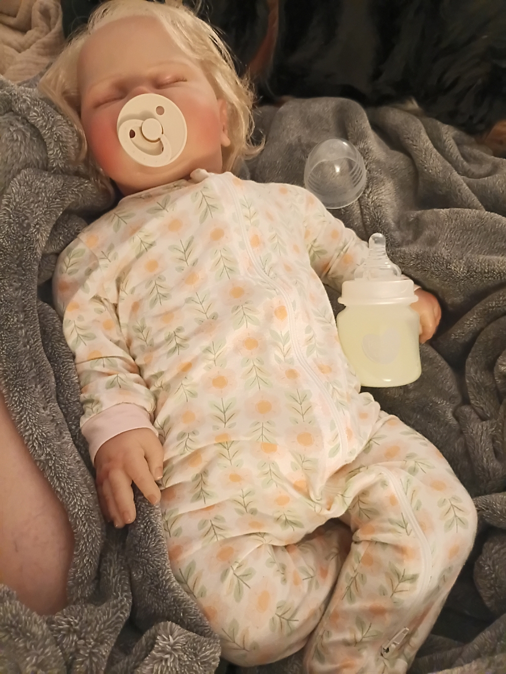 Reborn Baby Doll Pink & White
